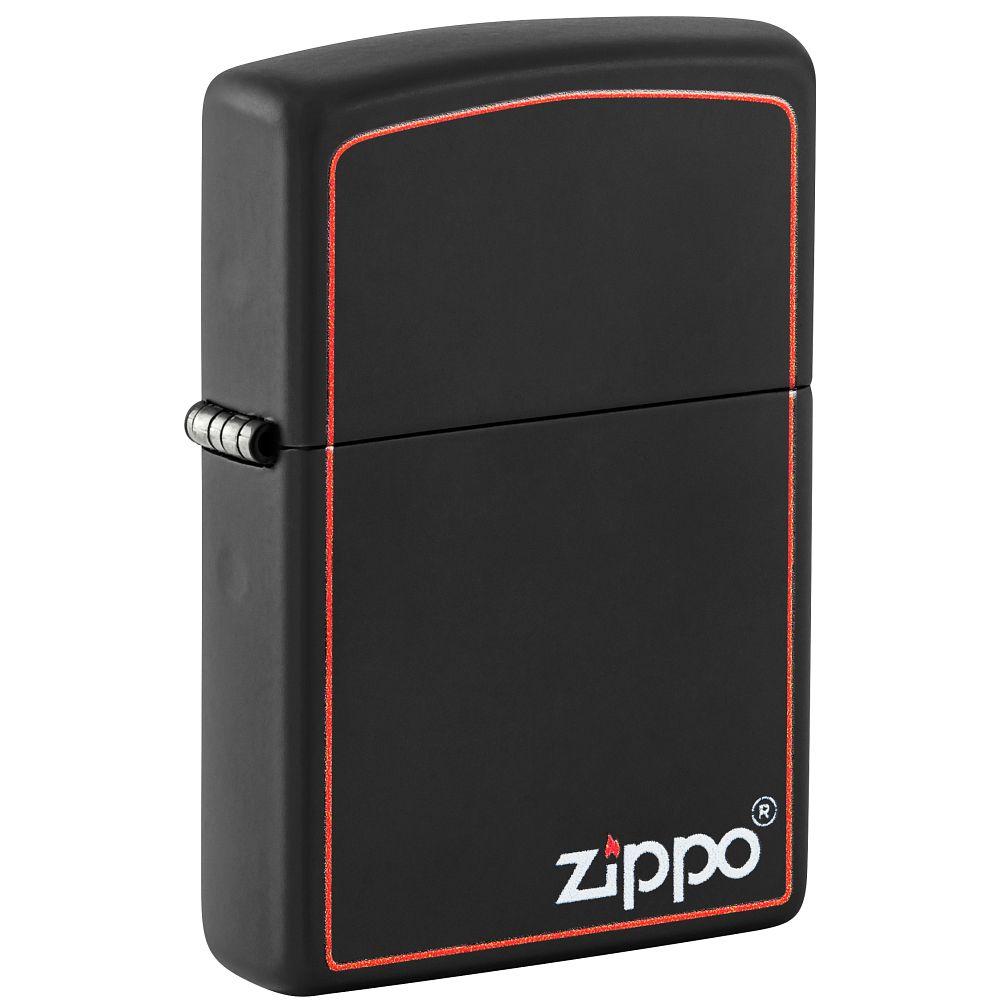 Black Matte Zippo Border